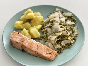 Salmón, patata y guisantes - Sin histamina